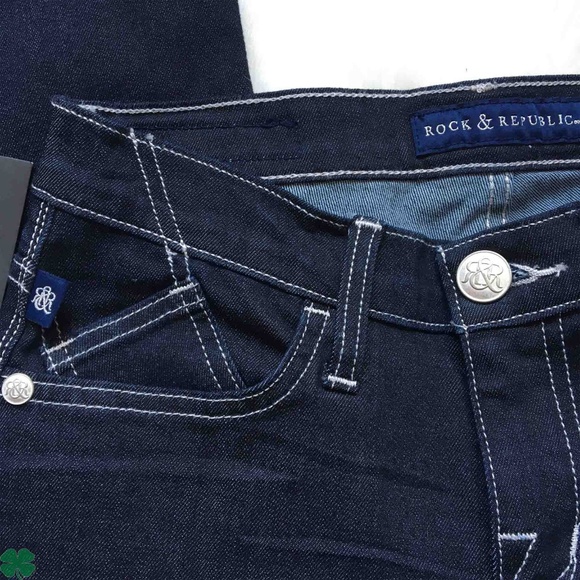 NWT Rock & Republic Mid Rise Capri Jeans Size 6 - Picture 5 of 9